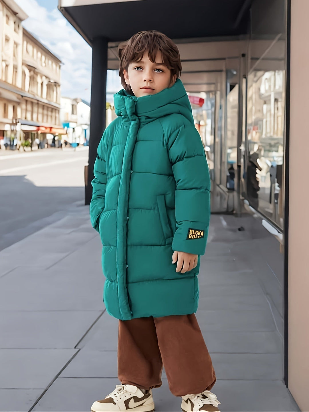 Jungenjacke 116 Halblang Mit Reißverschluss Modernes Design Atmungsaktiv 6