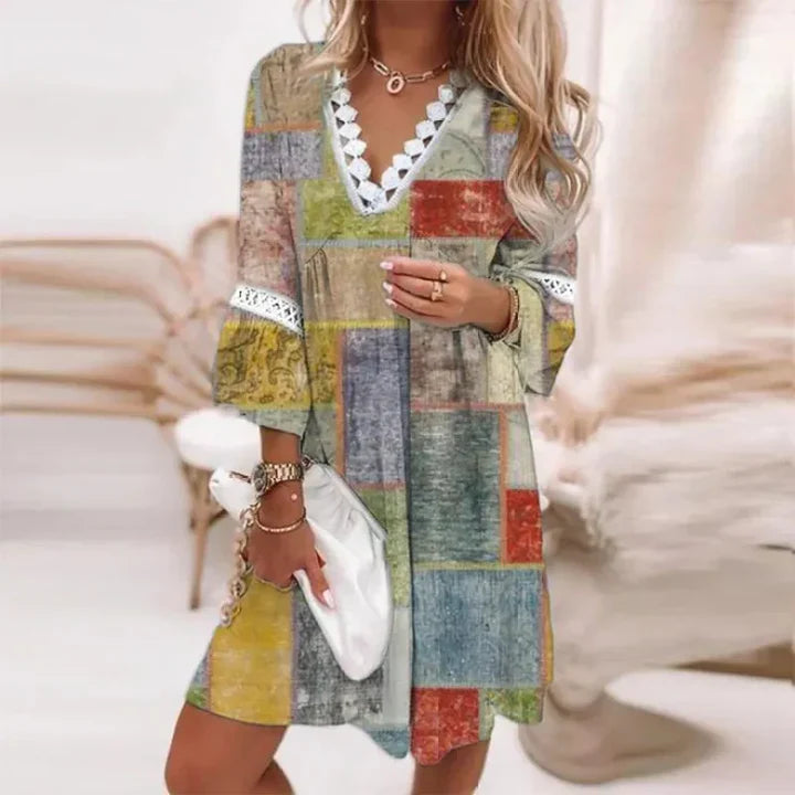 Variant image for Damen Kleid Blumendesign Leichtes Material Sommerkleid-21