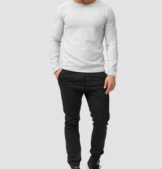 Herrenpullover Zipper Stil 100% Baumwolle Italienisches Design-2