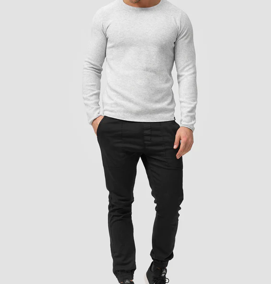 Herrenpullover Zipper Stil 100% Baumwolle Italienisches Design-2