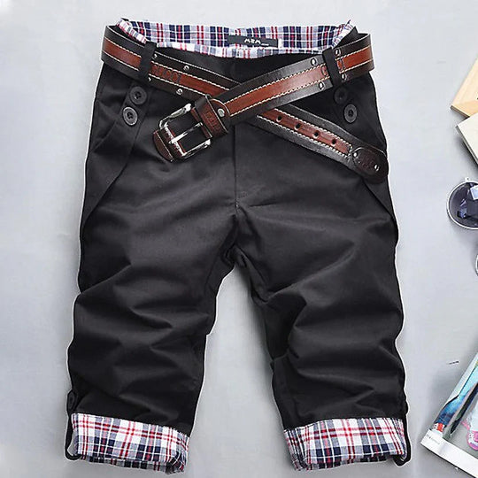 Variant image for Herren Cargo Shorts Bequemer Schnitt Praktische Taschen 100% Baumwolle-1