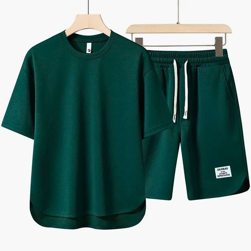 Variant image for Herren Set Zweiteilig Sommerstil Baumwollmischung-13