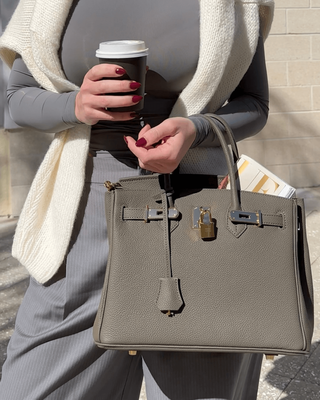 Damen Handtasche Tragetasche Elegant Kunstleder Geräumig 2