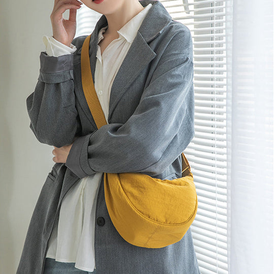 Damen Umhängetasche Minimalistisch Polyester mit Verstellbarem Schultergurt 1