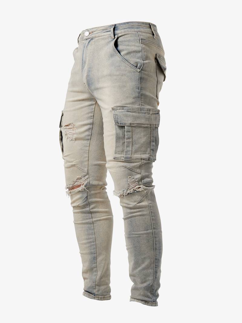Variant image for Herren Cargohosen Slim-Fit Baumwollmischung - Modernes Design mit Praktischen Taschen-12