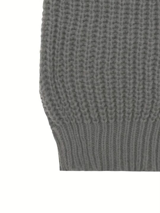 Herren Strickjacke Klassisch Rundhalsausschnitt Hochwertiges Strickmaterial-4