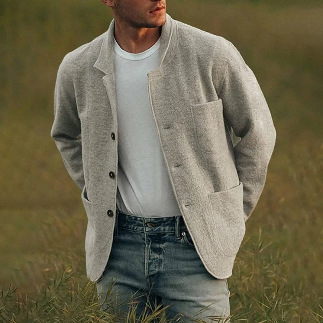 Herren Sakko Casual Stil 100% Baumwolle Modische Passform 1