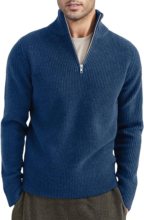 Variant image for Herrenpullover Zipper Italienisches Design Baumwollmischung-57