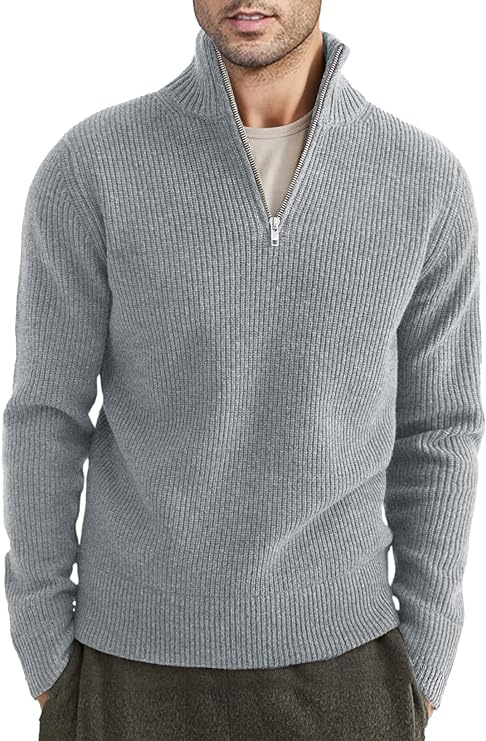 Variant image for Herrenpullover Zipper Italienisches Design Baumwollmischung-33
