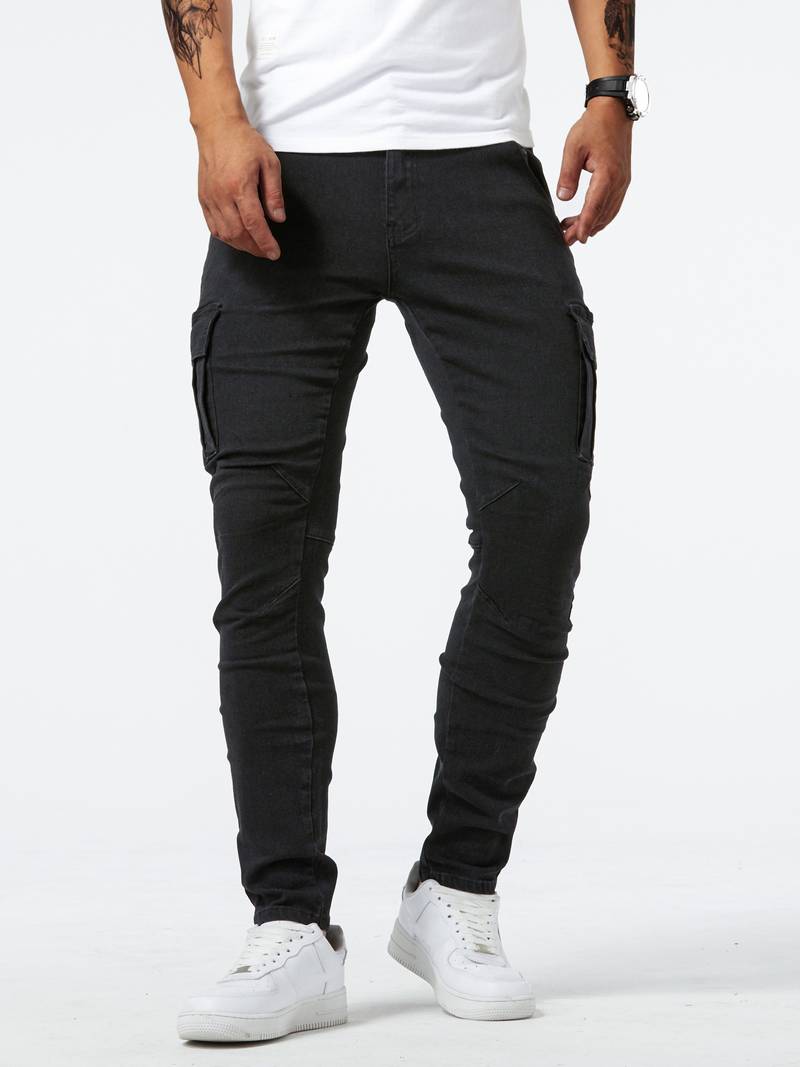 Herren Cargohosen Slim-Fit Baumwollmischung - Modernes Design mit Praktischen Taschen-6