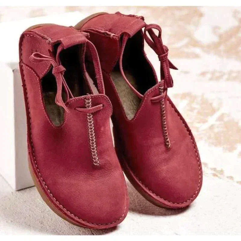 Variant image for Damen Lederschuhe Zeitloser Stil Komfort Atmungsaktiv Rutschfeste Sohle-17