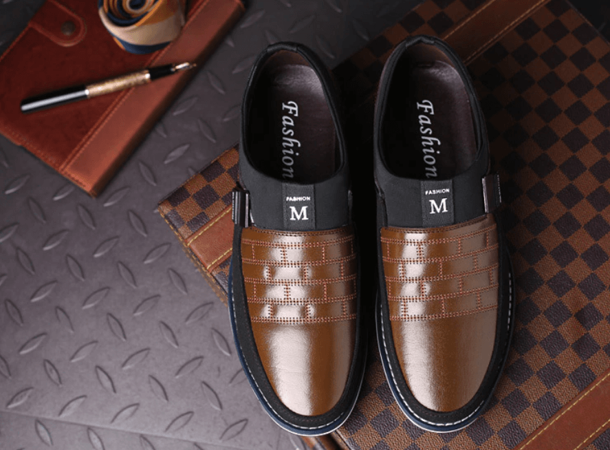 Atmungsaktive Lederschuhe Für Männer