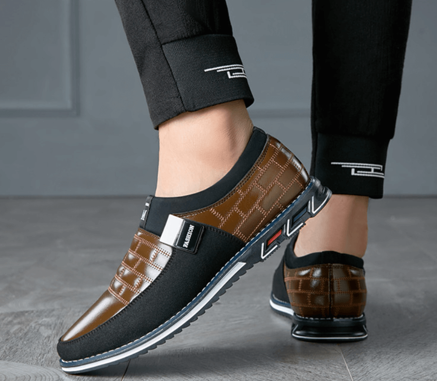 Atmungsaktive Lederschuhe Für Männer