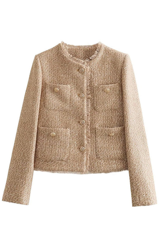 Damenjacke Fransen Leichtes Material für Frühling und Sommer-4