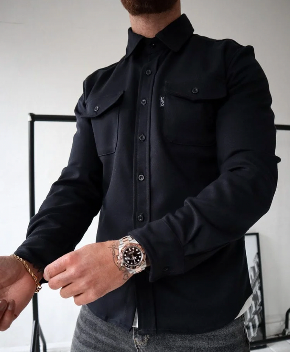 Variant image for Herren Langarmshirt Stilvolles Design Bequemes Baumwollmaterial-33