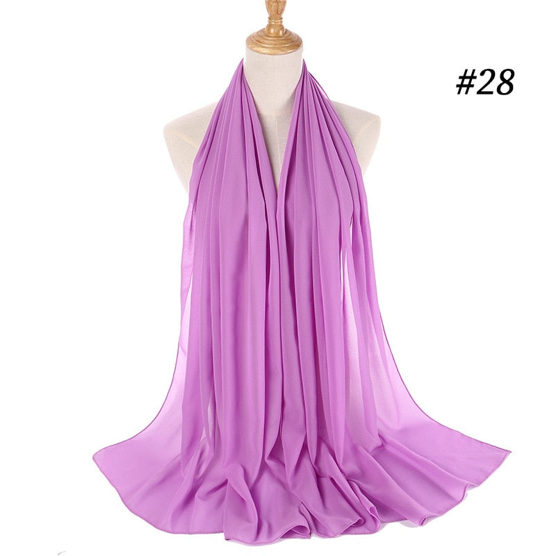 Chiffon Hijab Stirnband