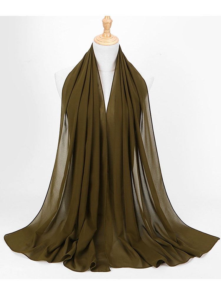 Chiffon Hijab Stirnband