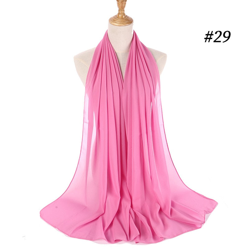 Chiffon Hijab Stirnband