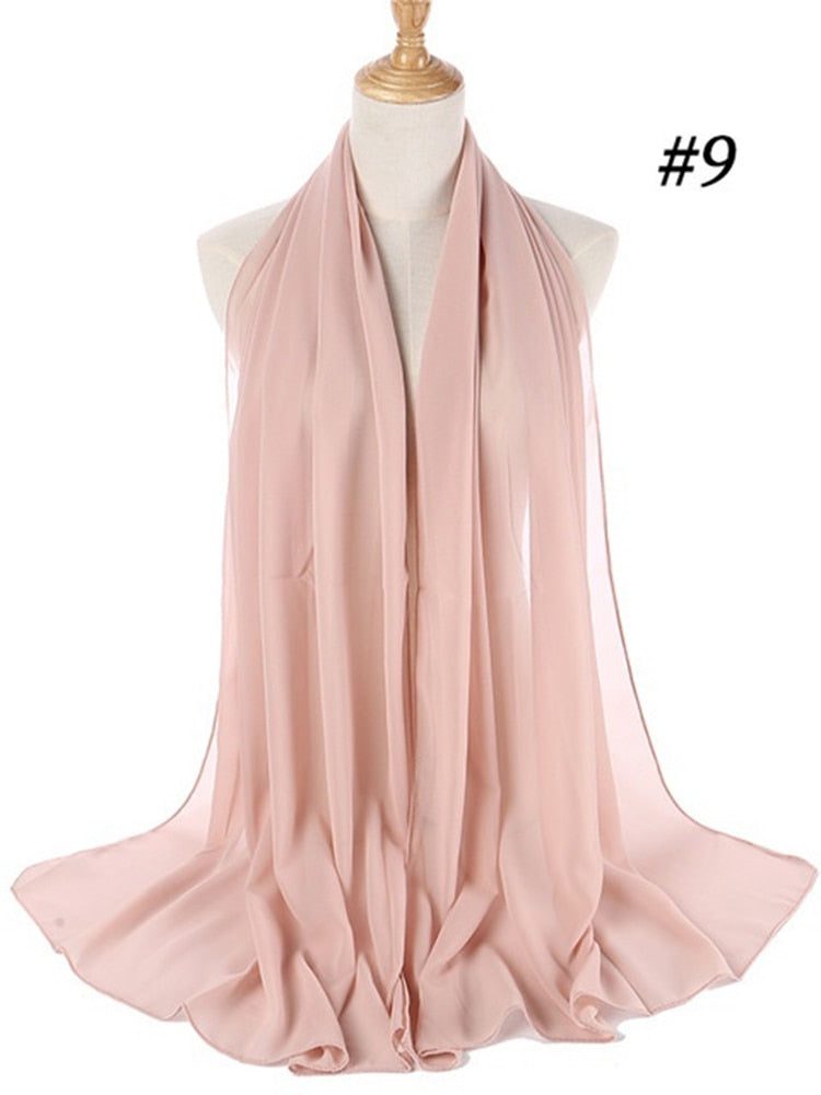 Chiffon Hijab Stirnband