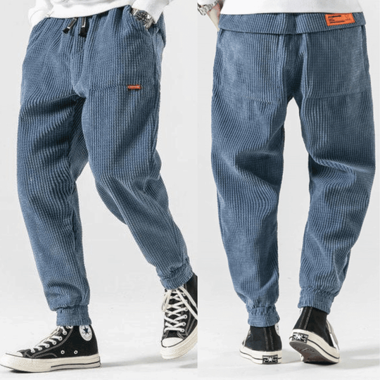 Herren Hose Klassisch Bequem Corduroy Material-2