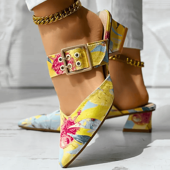 Damen Absatzschuhe Komfort Leder Stilvoll 3