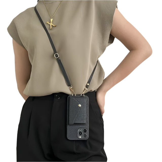 Damen Crossbody Handyhülle mit verstellbarem Band 0