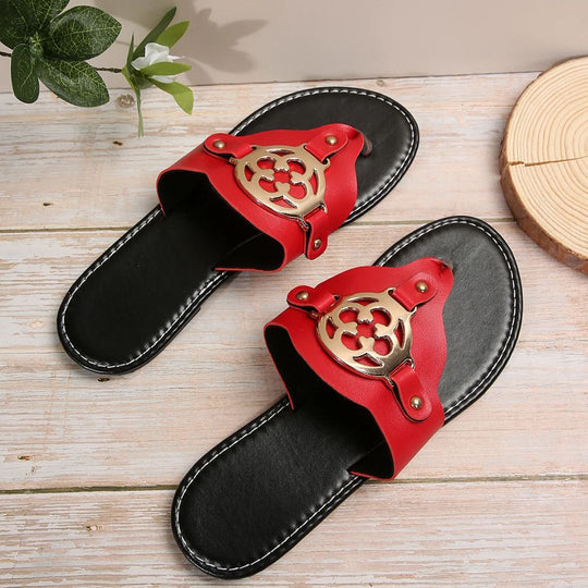 Damen Flache Sandalen Bequeme Design 3