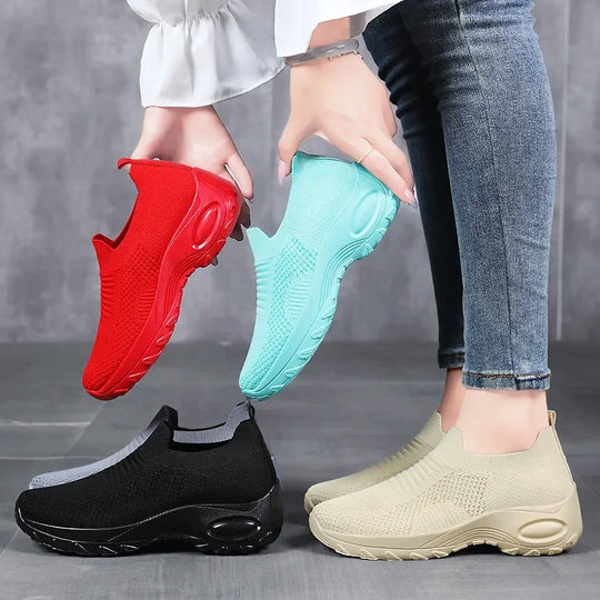Damen Freizeitschuhe Atmungsaktive Mesh-Design 3