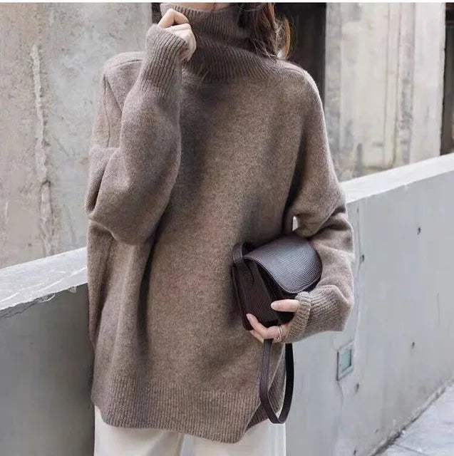 Damen Kaschmir Pullover Lässig 1
