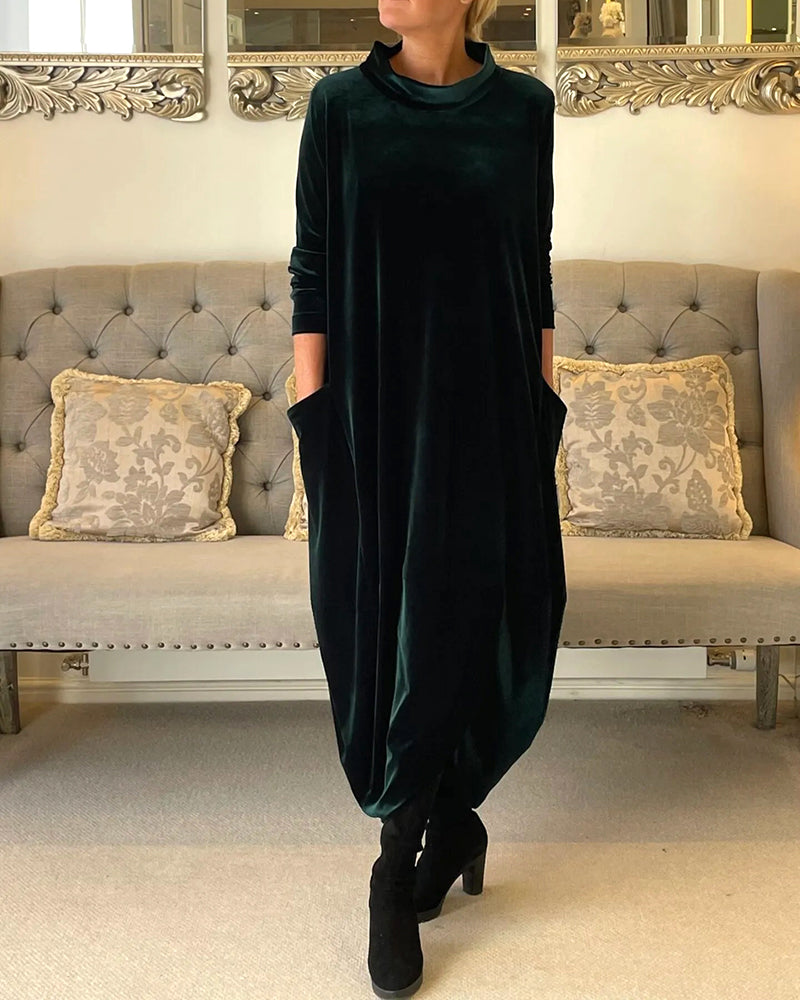 Damen Kleid Fließende Silhouette 1