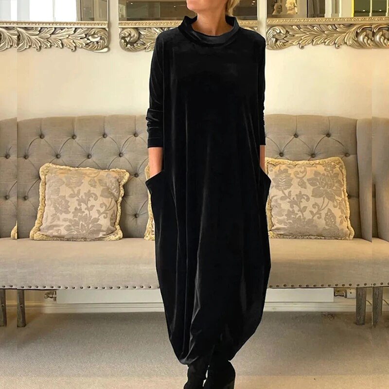 Damen Kleid Fließende Silhouette 2