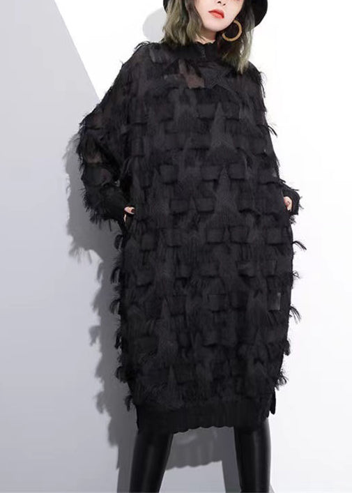 Damen Kleid Hochzeitsgast mit Quasten, Festliches Kleid für Besondere Anlässe 0