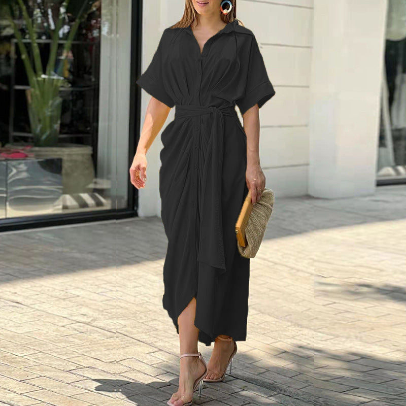 Damen Kleid Zeitlose Eleganz Baumwolle 3