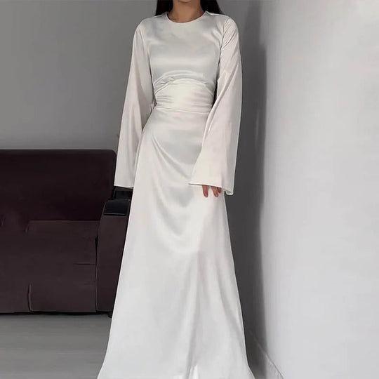 Damen Langes Kleid Raffiniert 4