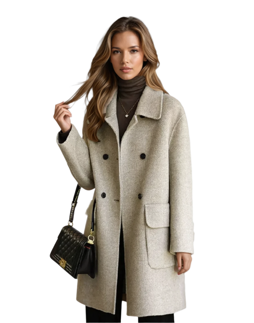 Damen Mantel Eleganter Stil Warm 0