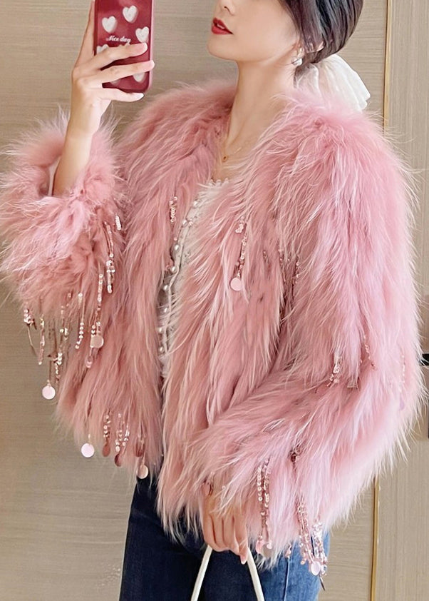Damen Mäntel mit Pailletten und Quasten im Bohème-Stil 2