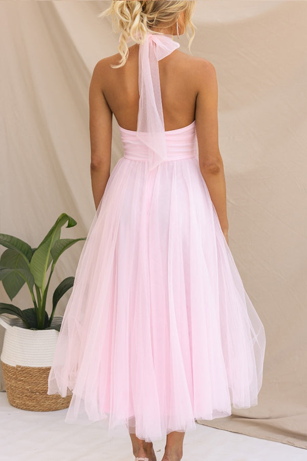 Damen Maxikleid Fließender Rock Stilvoll 3