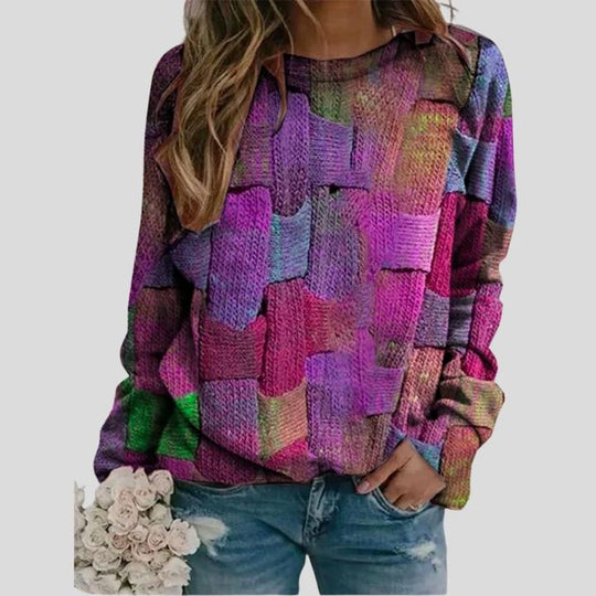 Damen Pullover Lässiger Stil Weicher Stoff 1