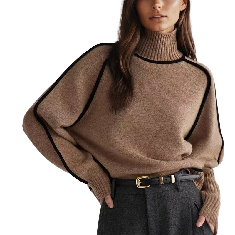 Damen Rollkragenpullover Winter Warm 0
