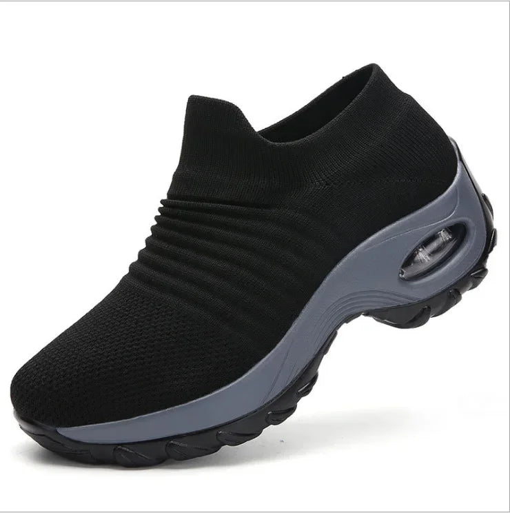 Damen Sneakers Erhöhter Absatz Atmungsaktives Obermaterial für Freizeit und Outdoor 7
