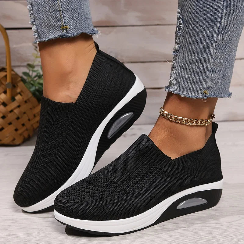 Damen Sneakers Luftpolster Rutschfeste Sohle Atmungsaktives Mesh 4