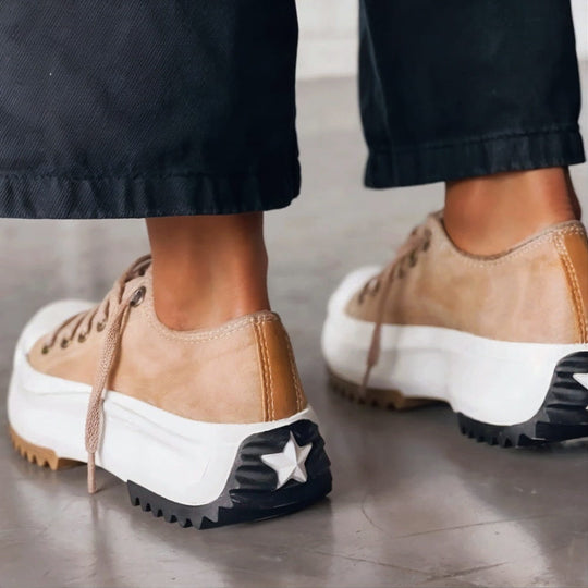 Damen Sneakers Plattform Design Atmungsaktiv 2