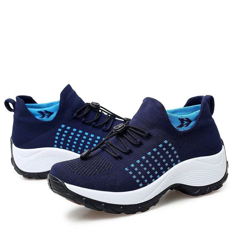 Damen Sneakers Plattform Schuhe für Freizeit und Sport 3