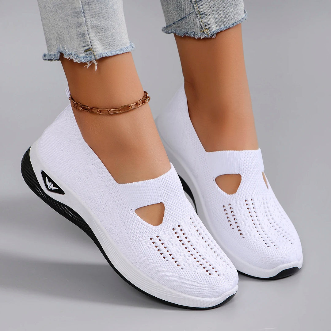 Damen Sportschuhe Atmungsaktiv Leicht Flach 9