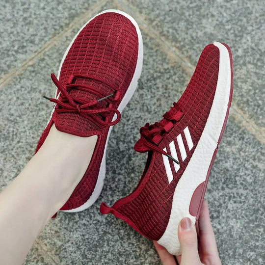 Damen Sportschuhe Mesh Leichtgewicht Laufschuhe Rutschfeste Gummisohle 4