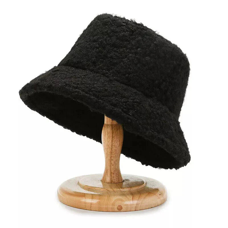 Damen Teddy Bucket Hut Winterlich Modisch und Trendy 0