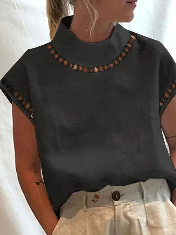 Damen Top Festliches Oberteil Elegantes Polyester Elasthan 2