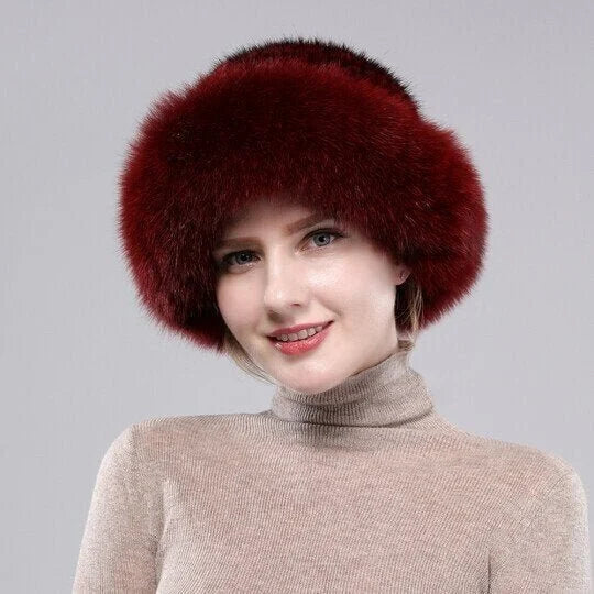 Damen Wintermütze aus Kunstfell 4
