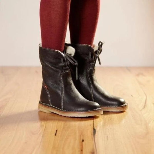 Damen Winterstiefel Wasserdicht mit Wollfutter 2