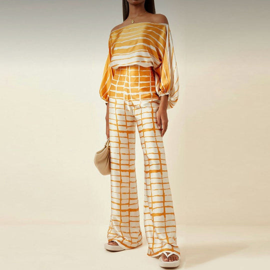 Damen Zweiteiliges Sommer Set Off-Shoulder Stil 10